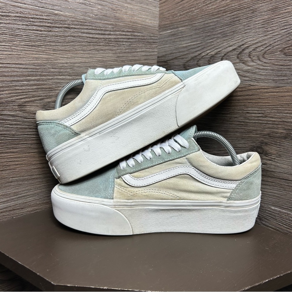 Vans old skool platform blue white - Picture 5 of 7
